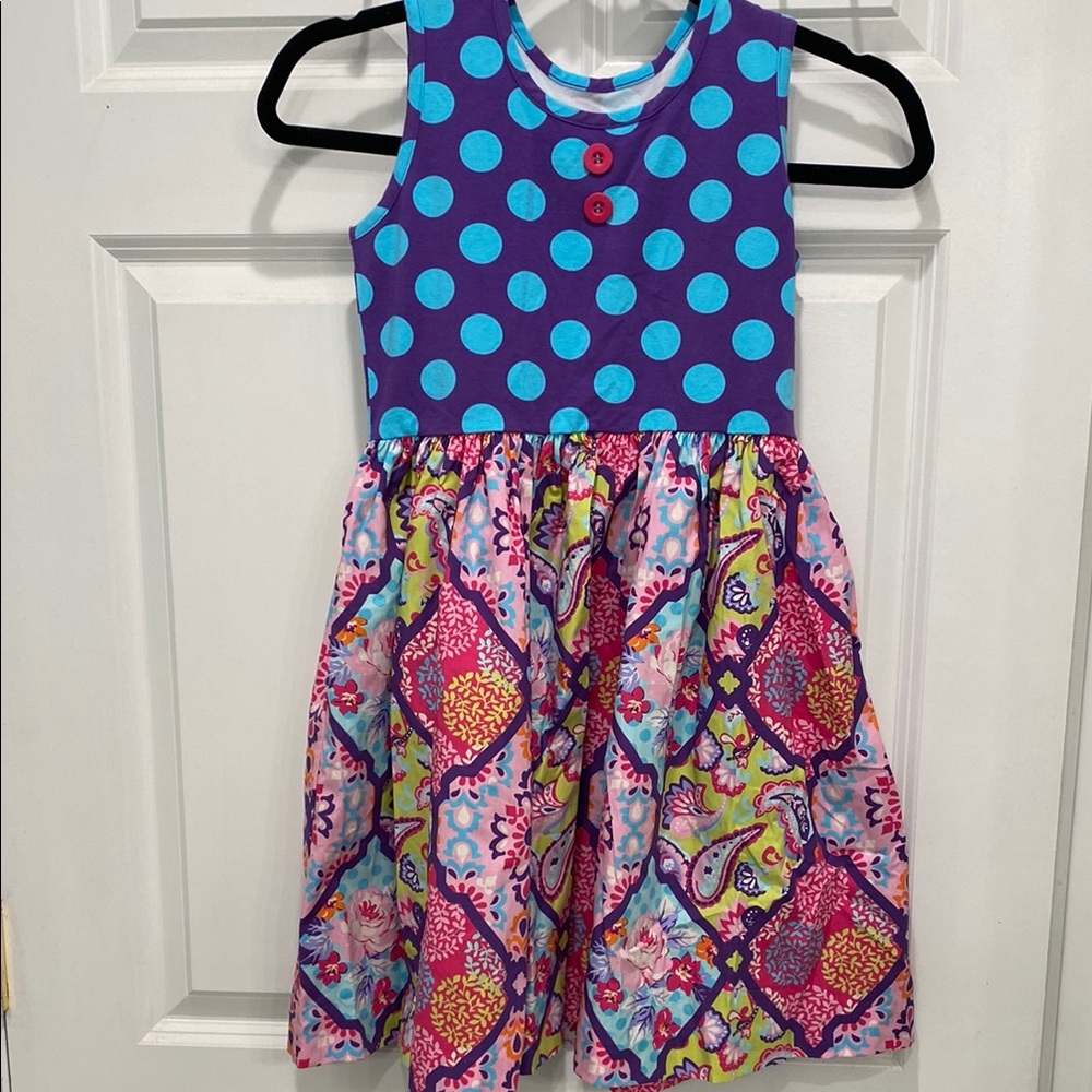 Eleanor Rose Polka Dot Paisley Dress